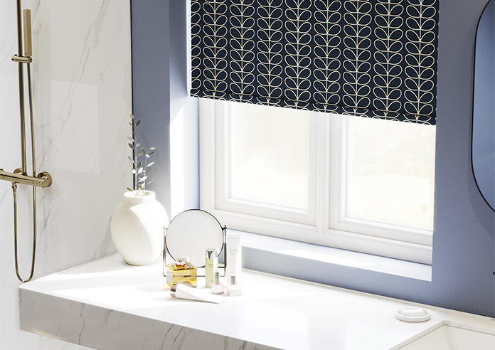 Orla Kiely Linear Stem, Navy Whale - Roller Blind - Image 5